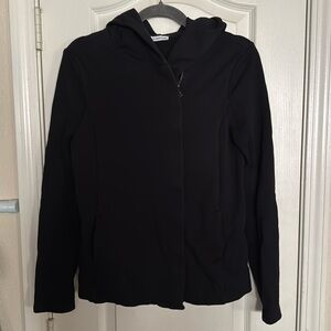 James Perse asymmetrical zip hoodie